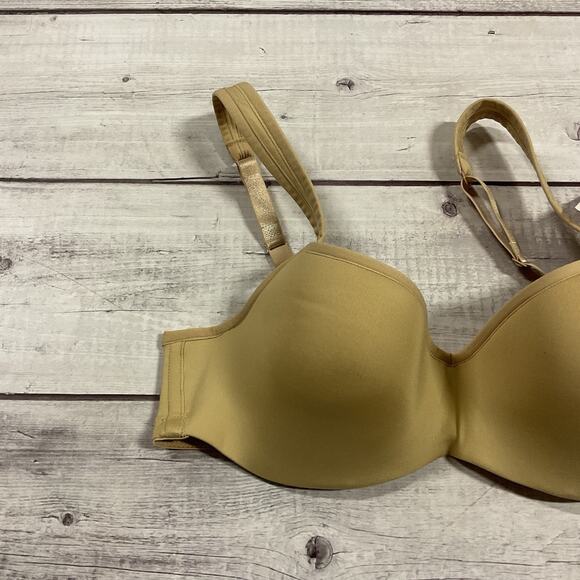 Le Mystere Bra Tisha Womens 34A Nude Beige Underwire T-Shirt L’ Image #955 NEW - Picture 2 of 11
